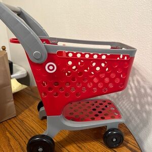 Target Red and Gray Kids Toy Shopping Cart